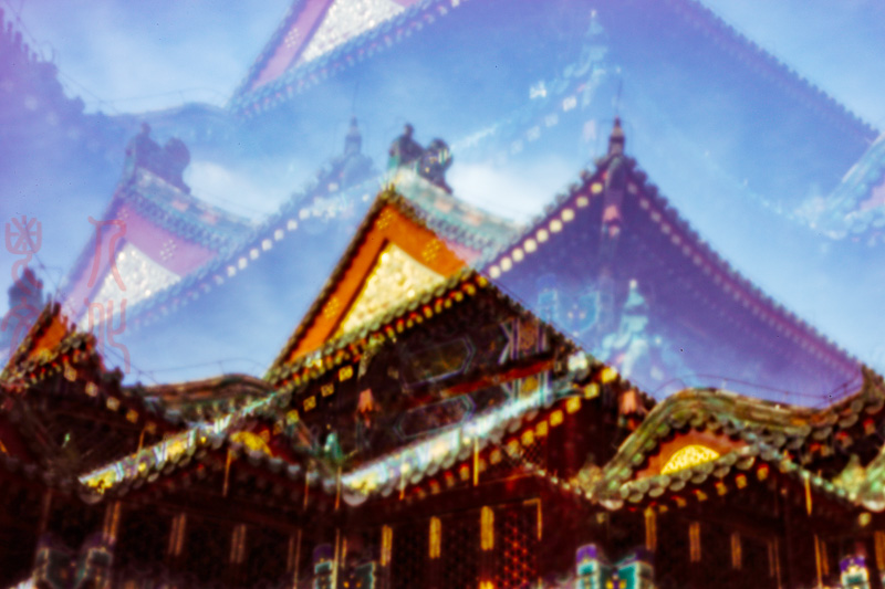 古建筑之六，作者：李华香